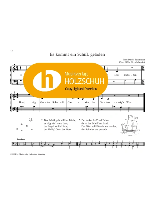 Es kommt ein Schiff, geladen